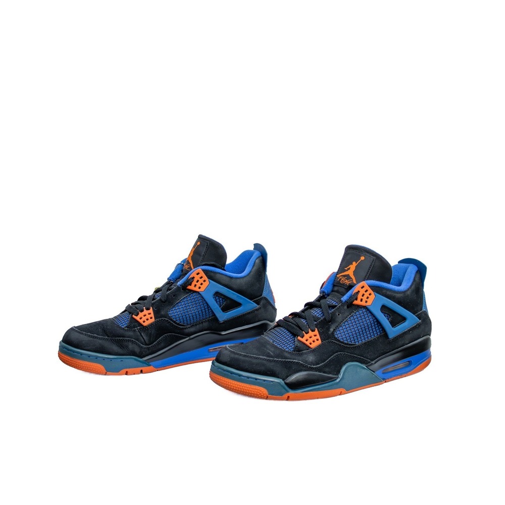 Nike Air Jordan 4 IV CAVS Knicks Black Orange Blue Size US 12 UK 11 EU 46